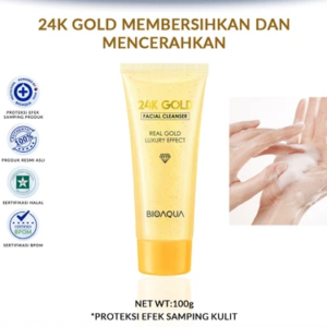 BIOAQUA 24K Gold Anti-aging Skin Care Washing Cleanser 100gr