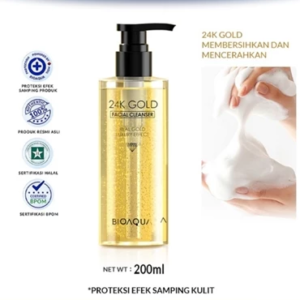 BIOAQUA 24K Gold Anti-aging Skin Care Facial Cleanser 200ml