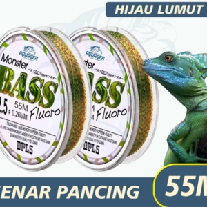 AQUASEEA - FLUOROCARBON Bass Fishing Rope 55M Green Color Moss Strings Fishing Strings