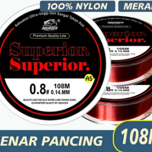 AQUASEA - 108meter Fishing Rope 108meter Red Color Fishing Strings Nylon Material Super Resistant Wear Superior Screen