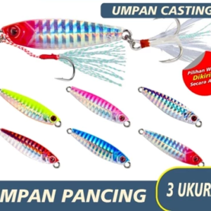 AQUASEA - Metal Fishing Bait Jig 5g dab Eyes 3D Lumps Fishing Hook METAL JIG