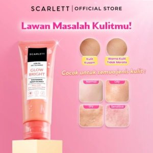 SCARLETT Low pH Glow Bright Gel Cleanser-Facial Wash Gentle Formula, Skin Not Tout, Low pH Sensitive Skin Friendly, Repair Skin Barrier