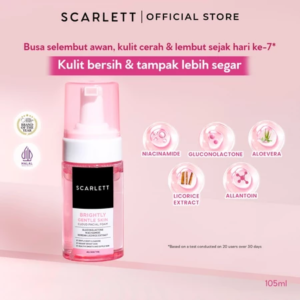 Scarlett Whitening Brightly Cloud Facial Foam