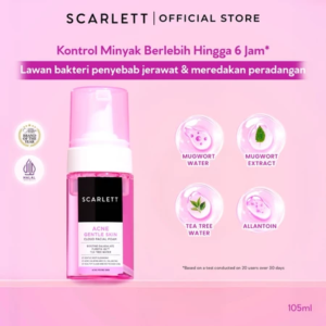 Scarlett Whitening Acne Cloud Facial Foam