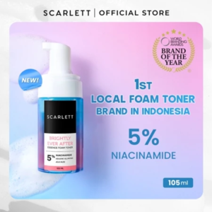 Scarlett Whitening Brightly Ever After Essence Foam Toner - Facial Toner Sensitive Skin to Brighten Moisturize and Hydrate the Face