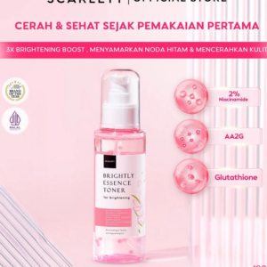 Scarlett Whitening Brightly Essence Toner - Facial Toner to Brighten Moisturizing & Fading Black Stains on the Skin with Refreshing Sensation