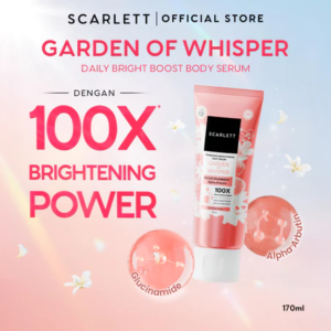 SCARLETT GLUCINAMIDE Fragrance Brightening Body Serum Garden of Whisper 170ml