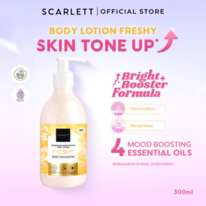 Scarlett Whitening New! Fragrance Brightening Body Lotion Bright Mood Booster Freshy