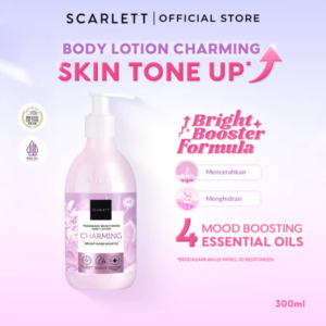 Scarlett Whitening New! Fragrance Brightening Body Lotion Bright Mood Booster Charming