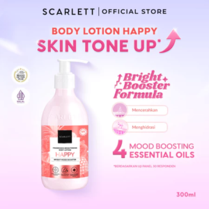 Scarlett Whitening New! Fragrance Brightening Body Lotion Bright Mood Booster Happy
