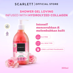 Scarlett Fragrance Brightening Shower Gel Loving | Body Wash | Liquid Bath Soap