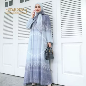 (FREE HIJAB) ZHAFIRAH DRESS GAMIS WOMEN CURUTY BABY DOLL PREMIUM| SYAHNAZ MUSLIM FASHION