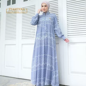 Sabrina Dress Only | Gamis Ceruty Baby Doll | Gamis Premium Busui Friendly Shahnaz Muslim Fashion By Syahdika