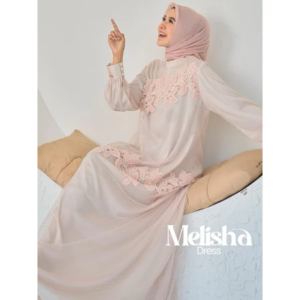 MELISHA DRESS ORIGINAL BY MAREVI OFFICIAL - Baby Pink