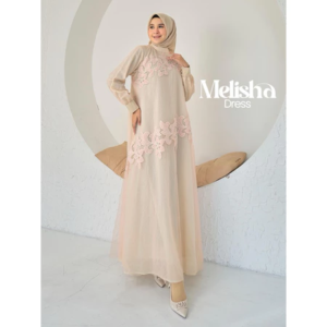 MELISHA DRESS ORIGINAL BY MAREVI OFFICIAL - Beige