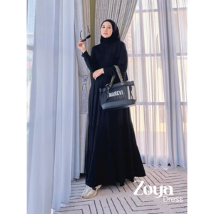 ZOYA DRESS SET ORIGINAL BY MAREVI OFFICIAL - Black