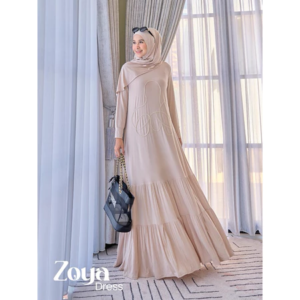 ZOYA DRESS SET ORIGINAL BY MAREVI OFFICIAL - Cream