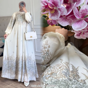 ZALINA DRESS By ZIYA ~ Gamis Lebaran Ceruty Babydoll Premium