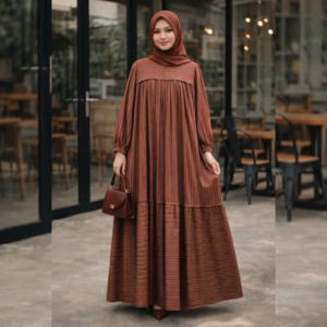 SABA DRESS By ZIYA ~ Latest Premium Rayon Lebaran Eid Gamis