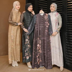 Ventedaily - Fiana Gamis Invited Women's Latest Simple Elegant Flower Motifs