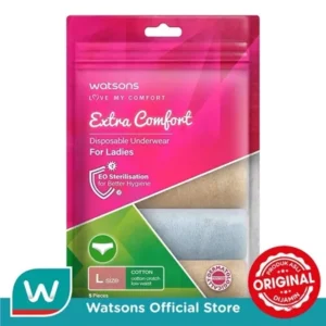 Watsons Disposable Underwear Cotton Crotch Ladies L 5'S