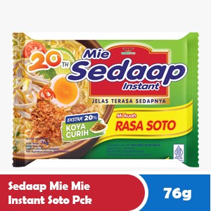 SEDAAP MIE INSTANT MIE SOTO PCK 76g