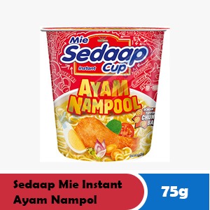 SEDAAP MIE INSTANT NOODLES AYAM NAMPOL CUP 75g