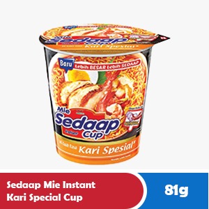 SEDAAP MIE MIE INSTANT KARI SPECIAL CUP 79/81g
