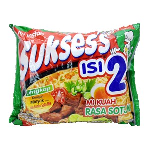 SUKSES'S INSTANT NOODLE SOUP CONTAINS 2 SOTO NOODLE PCK 111g
