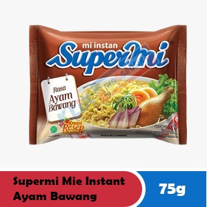 SUPERMI INSTANT NOODLES CHICKEN ONION PCK 75g
