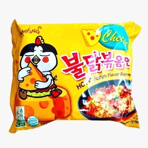 SAMYANG SPICY FRIED INSTANT NOODLES CHICKEN CHEESE PCK 140g