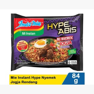 INDOMIE INSTANT NOODLES HYPE NYEMEK JOGJA RENDANG PCK 84g