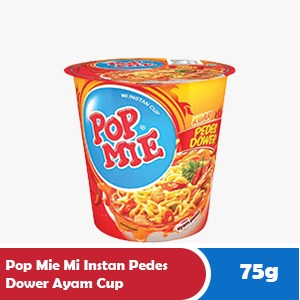 POP MIE SPICY INSTANT NOODLES DOWER CHICKEN CUP 75g