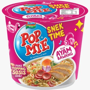 POP MIE MINI INSTANT NOODLES / SNEK TIME CHICKEN ONION CUP 40g