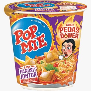POP MIE SPICY INSTANT MIE DOWER WONTON JONTOR CUP 75g