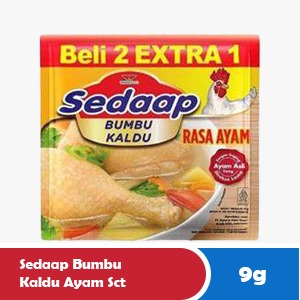 SEDAAP CHICKEN BROTH SEASONING SCT 9/8.5g
