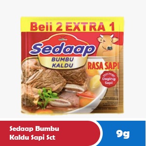SEDAAP BEEF BROTH SEASONING SCT 9/8.5g