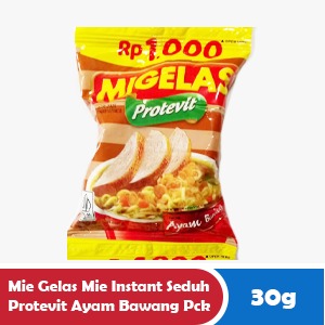 MIGELAS INSTANT NOODLES BREWED PROTEVIT CHICKEN ONION PCK 30/26g