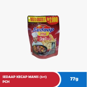 SEDAAP SWEET SOY SAUCE (5+1) PCH 77g