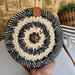 Handmade Rattan Round Bag