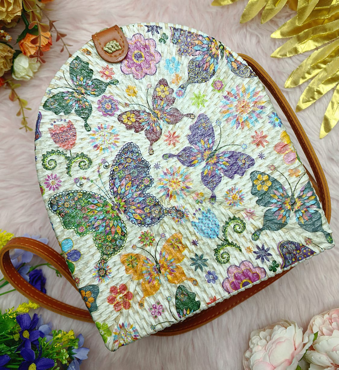 Balinese Rattan Bag - Unique Design