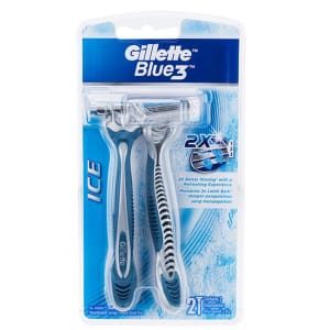 GILLETTE RAZOR BLUE 3 ICE 2'S PCS