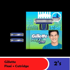 GILLETTE CARTRIDGE FLEXI VIBE 2'S BOX