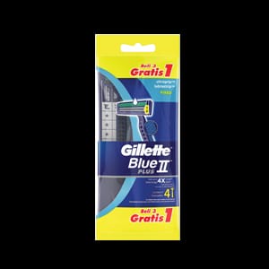GILLETTE RAZOR BLUE II FLEXI PLUS 3+1'S PCK