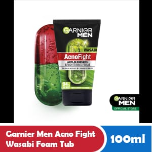 GARNIER MEN ACNO FIGHT WASABI FOAM TUB 100mL