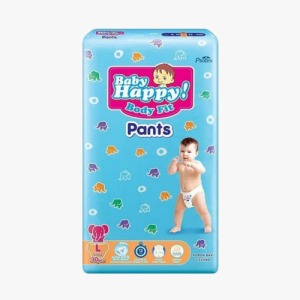 BABY HAPPY! BABY DIAPERS PANTS 30/28'S BAG LARGE