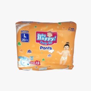 BABY HAPPY! BABY DIAPERS PANTS 20'S BAG LARGE
