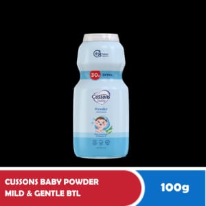 CUSSONS BABY POWDER MILD & GENTLE 100g Bottle