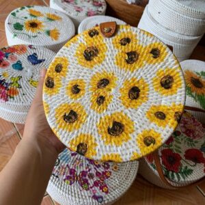 Balinese Rattan Bag - Aesthetic Printing Design