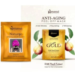 HANASUI Naturgo Anti Aging Peel Off Mask BLACK / GOLD Anti Aging / Hanasui Masker Wajah / Naturgo Masker Wajah